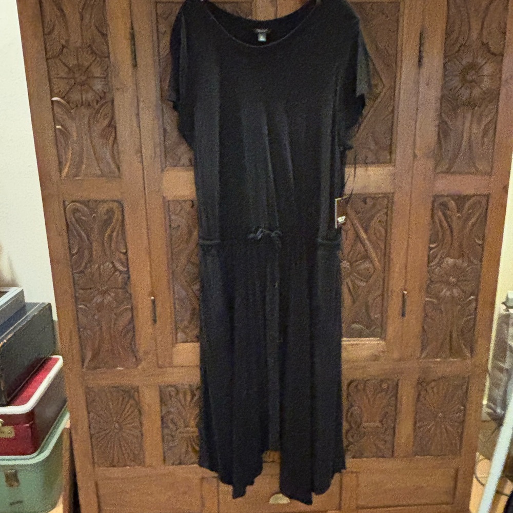 Vera Wang Elegant Black Maxi Dress
